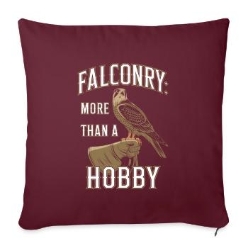 Explore the Art of Falconry with Magnificent Birds - Sofakissenbezug 45 x 45 cm - Burgunderrot - Vorne