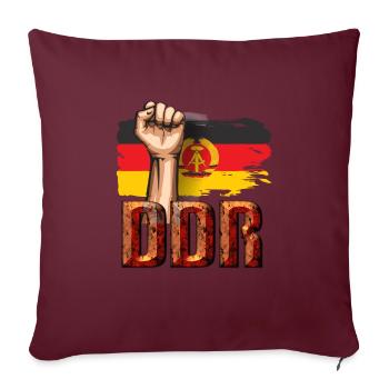 La RDA combat la lutte ouvrière - Housse de coussin décorative 45 x 45 cm - bordeaux - Devant