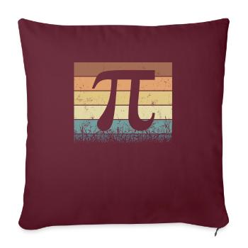Pi Day Design pour tous les enseignants - Housse de coussin décorative 45 x 45 cm - bordeaux - Devant