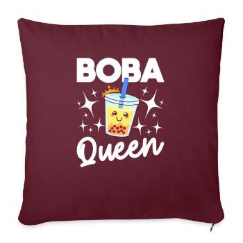 Boba-königin - Sofakissenbezug 45 x 45 cm - Burgunderrot - Vorne