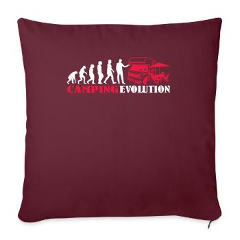 Camper Gift Idea Camping - Housse de coussin décorative 45 x 45 cm - bordeaux - Devant