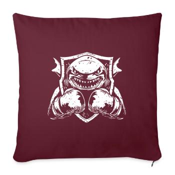 Hai Boxer Boxen MMA - Sofakissenbezug 45 x 45 cm - Burgunderrot - Vorne