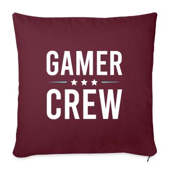 Équipe de joueurs - Housse de coussin décorative 45 x 45 cm - bordeaux - Devant