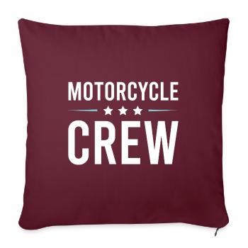Motorcycle Crew - Sofakissenbezug 45 x 45 cm - Burgunderrot - Vorne