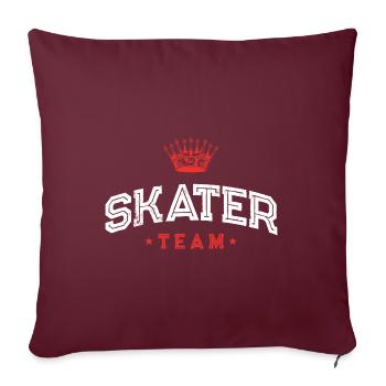 Skater Team - Sofa pillowcase 17,3'' x 17,3'' (45 x 45 cm) - burgundy - Front