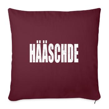 Carte de Hääschde - Hauenstein Dorf Pfalz - Housse de coussin décorative 45 x 45 cm - bordeaux - Devant