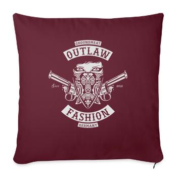 Bandana Outlaw Girl - Sofakissenbezug 45 x 45 cm - Burgunderrot - Vorne