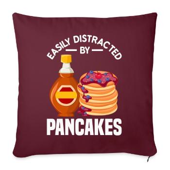 Pancakes - Sofakissenbezug 45 x 45 cm - Burgunderrot - Vorne