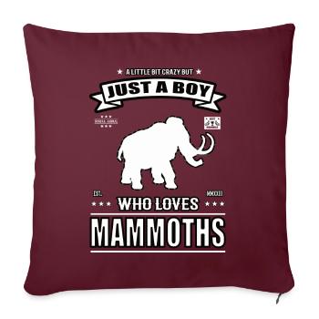 Juste un garçon qui aime la tenue Mammut - Housse de coussin décorative 45 x 45 cm - bordeaux - Devant