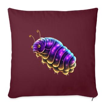 Bärtierchen, Weltall, Tardigrade Kosmos Distressed - Sofakissenbezug 45 x 45 cm - Burgunderrot - Vorne