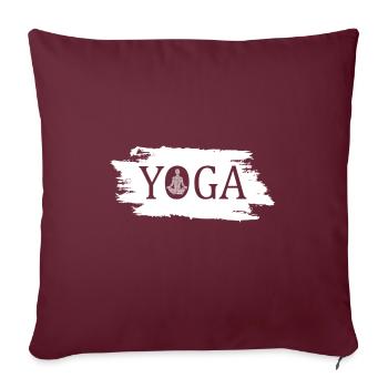 Yoga - Sofakissenbezug 45 x 45 cm - Burgunderrot - Vorne