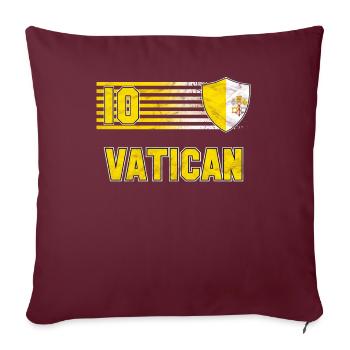 Vatican - Housse de coussin décorative 45 x 45 cm - bordeaux - Devant