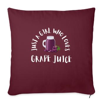 Organic Grape Juice Bottles - Sofakissenbezug 45 x 45 cm - Burgunderrot - Vorne