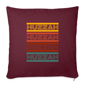 Huzzah Renaissance Festival Ren Faire Knight - Housse de coussin décorative 45 x 45 cm - bordeaux - Devant