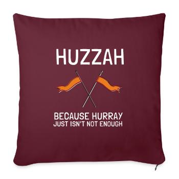 Huzzah Renaissance Festival Ren Faire Knight - Housse de coussin décorative 45 x 45 cm - bordeaux - Devant