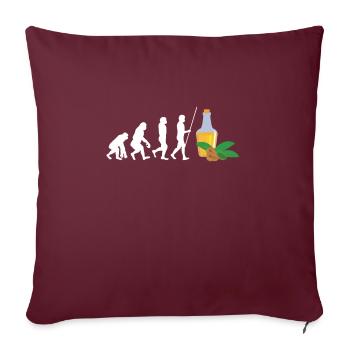 Superfood Huile de lin - Housse de coussin décorative 45 x 45 cm - bordeaux - Devant