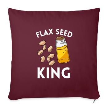 Superfood Huile de lin - Housse de coussin décorative 45 x 45 cm - bordeaux - Devant