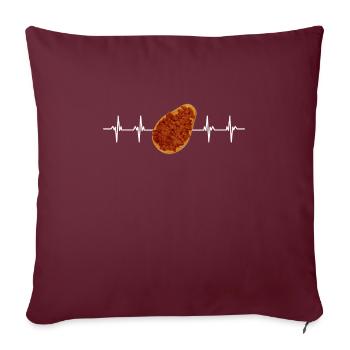 Superfood Huile de lin - Housse de coussin décorative 45 x 45 cm - bordeaux - Devant