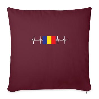African Flag - Chad - Sofakissenbezug 45 x 45 cm - Burgunderrot - Vorne