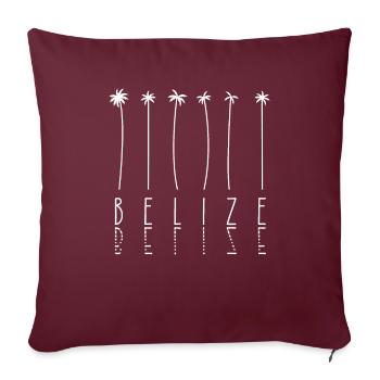 Palm Holidays - Île du Belize - Housse de coussin décorative 45 x 45 cm - bordeaux - Devant