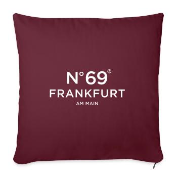 Frankfurt No 069 Hessen Ebbelwoi Heimat - Sofakissenbezug 45 x 45 cm - Burgunderrot - Vorne