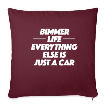 Bimmer Auto M Karre Tuning Tuner Felgen Geschenk - Sofakissenbezug 45 x 45 cm - Burgunderrot - Vorne