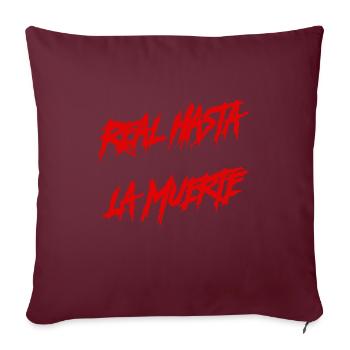 Hasta La Muerte - Housse de coussin décorative 45 x 45 cm - bordeaux - Devant