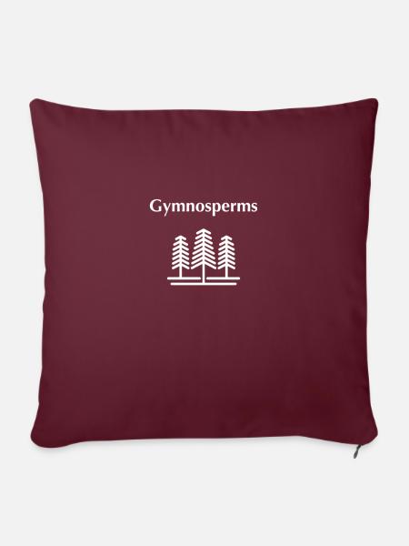 Gymnospermen - Sofakissenbezug 45 x 45 cm - Burgunderrot