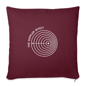 Dopplereffekt - Sofakissenbezug 45 x 45 cm - Burgunderrot - Vorne