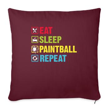 Paintball Cadeau Paintballer Paintball Player - Housse de coussin décorative 45 x 45 cm - bordeaux - Devant