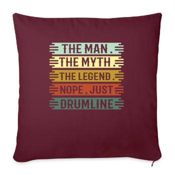 Drumline - Drummer - Trommel - Trommler - Lustig - Sofakissenbezug 45 x 45 cm - Burgunderrot - Vorne