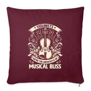 Geiger Wir sind die Architekten von Musical Bliss V - Sofakissenbezug 45 x 45 cm - Burgunderrot - Vorne