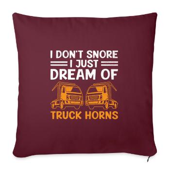 Camionneur Conduisant Papa Camionneur Père Chauffeur De Camion - Housse de coussin décorative 45 x 45 cm - bordeaux - Devant