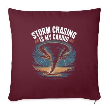 Costume de chasseur de tempête Chasseur de tempête - Housse de coussin décorative 45 x 45 cm - bordeaux - Devant