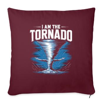 Costume de chasseur de tempête Chasseur de tempête - Housse de coussin décorative 45 x 45 cm - bordeaux - Devant