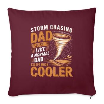 Costume de chasseur de tempête Chasseur de tempête - Housse de coussin décorative 45 x 45 cm - bordeaux - Devant