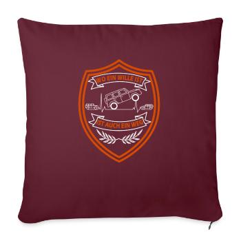 G-Klasse EKG Herschlag Offroad T-Shirt - Sofakissenbezug 45 x 45 cm - Burgunderrot - Vorne