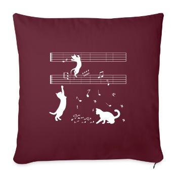 Cat Graphic Cat Owner Cat Trainer Cat Lover Animal - Sofakissenbezug 45 x 45 cm - Burgunderrot - Vorne