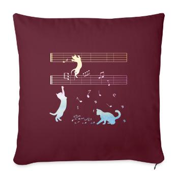 Cat Graphic Cat Owner Cat Trainer Cat Lover Animal - Sofakissenbezug 45 x 45 cm - Burgunderrot - Vorne