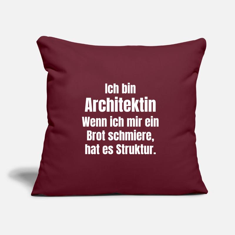 Architect smears bread with structure Sofa pillowcase 17,3'' x 17,3'' (45 x 45 cm)