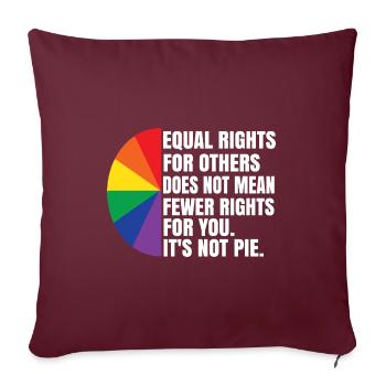 Equal Rights For Others Does Not Mean Fewer Rights - Sofakissenbezug 45 x 45 cm - Burgunderrot - Vorne