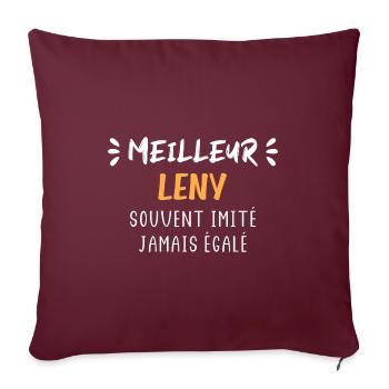 Souvent imité jamais égalé meilleur LENY - Housse de coussin décorative 45 x 45 cm - bordeaux - Devant