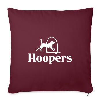 Hoopers Agility Dog Sport No. 3 - Sofa pillowcase 17,3'' x 17,3'' (45 x 45 cm) - burgundy - Front
