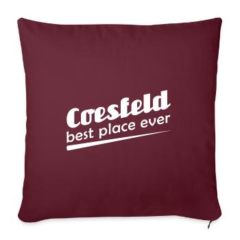 Coesfeld - Stadt best place ever - Sofakissenbezug 45 x 45 cm - Burgunderrot - Vorne