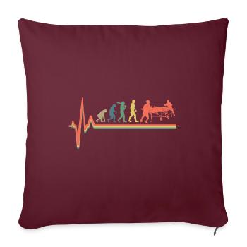 Ping-pong Evolution Ping-pong ping-pong - Housse de coussin décorative 45 x 45 cm - bordeaux - Devant