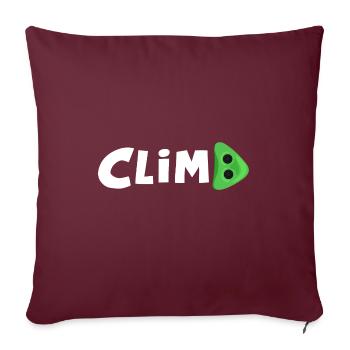 Escalade Salle d’escalade Bloc Escalade en plomb - Housse de coussin décorative 45 x 45 cm - bordeaux - Devant