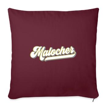 Malocher Arbeiter Worker | Farben änderbar - Sofakissenbezug 45 x 45 cm - Burgunderrot - Vorne