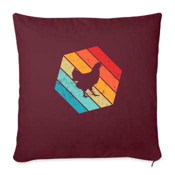 Cadeau de producteur de pommes de terre rétro en purée de pommes de terre - Housse de coussin décorative 45 x 45 cm - bordeaux - Devant