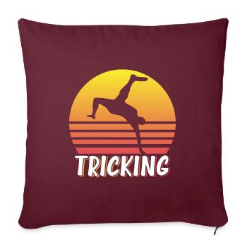 Martial Arts Tricking - Housse de coussin décorative 45 x 45 cm - bordeaux - Devant