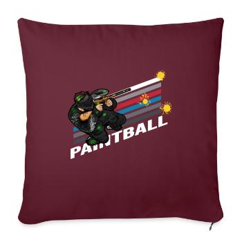 paintball gotcha markierer paintballer - Sofakissenbezug 45 x 45 cm - Burgunderrot - Vorne